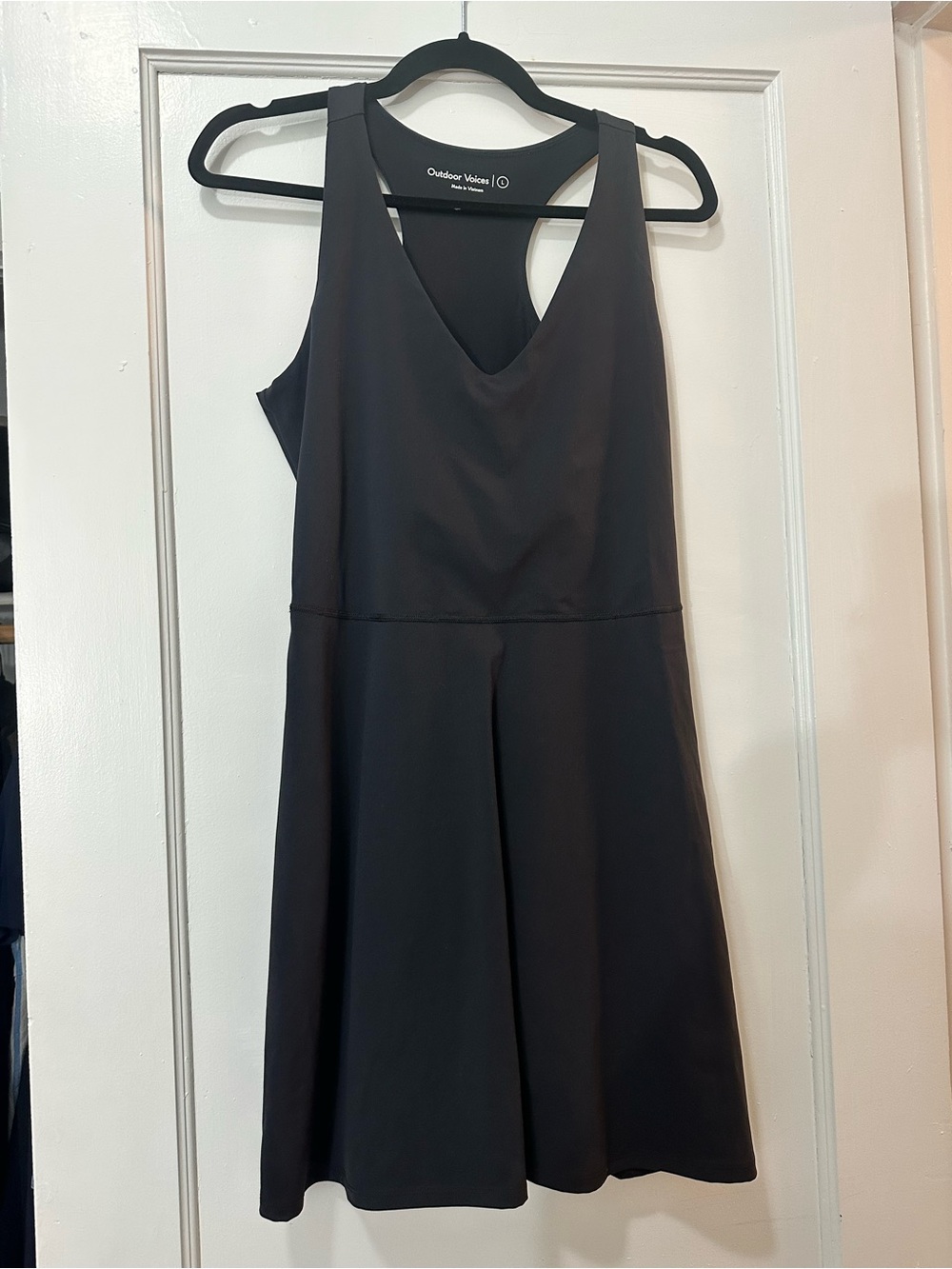 Outdoor Voices Black Racerback Dress